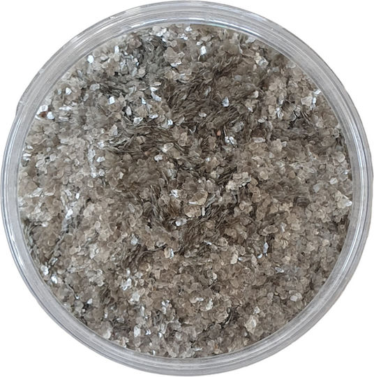 Νιφάδες Glitter Οικολογικές 0.1-3mm Ασημί 100gr