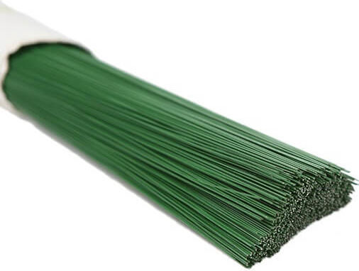 Grüne Drahtchen für Schmuckherstellung 0,40x300mm 60 Stück