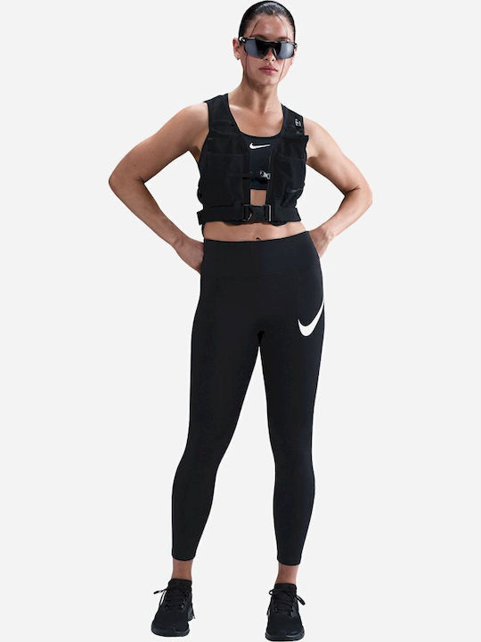 nike swoosh black leggings