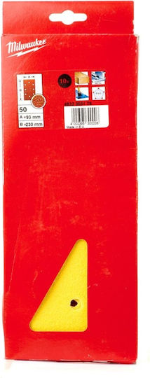 Milwaukee Γυαλόχαρτο 93x230mm Σετ 10τμχ