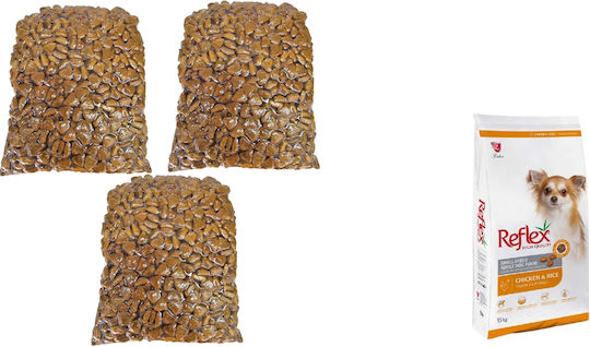 Reflex Adult Small Breed 3x1kg Ξηρά Τροφή για Ενήλικους Σκύλους Μικρόσωμων Φυλών με Κοτόπουλο