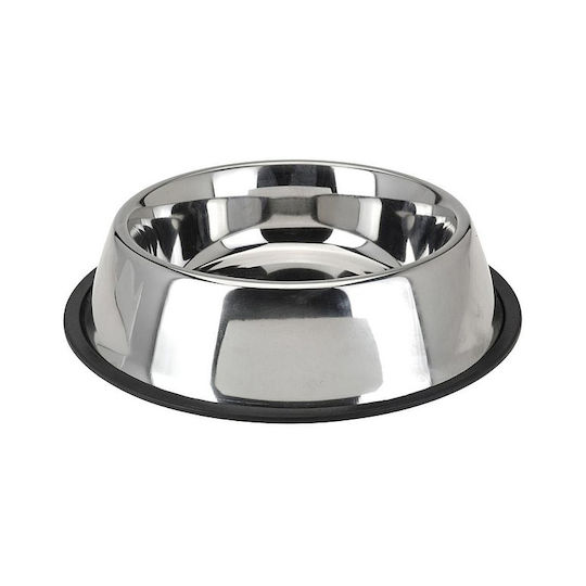 Gaun Stainless Steel Food and Water Bowl for Dog and Cat 500ml 21cm in Silver Color