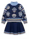 Kids' Set with Skirt Winter 2pcs Navy Blue