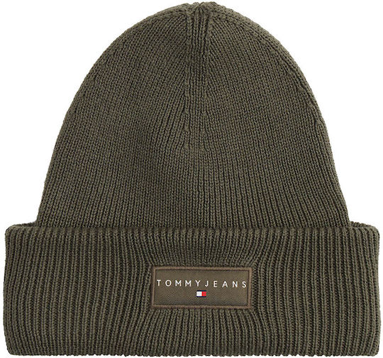 Beanie Männer Beanie Gestrickt in Khaki Farbe