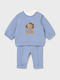 Kids Sweatpants Set With Light Blue Top