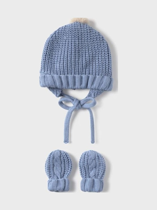 Mayoral Kids Beanie Set with Gloves & Socks Kni...