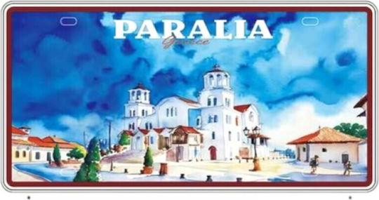 Placă Decorativă Lucrată Manual Din Metal 30x15cm 12 Bucăți