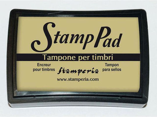 Stempelzubehör Flüssige Tinte für Stempelkissen 7.7x4.7 cm Stamperia Dunkel Elfenbein