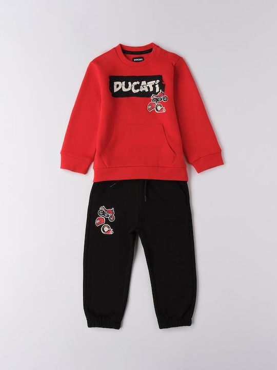 Ducati Kids Sweatpants Set Red 2pcs