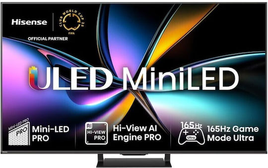 Hisense Smart Τηλεόραση 85" 4K UHD Mini LED U7Q PRO HDR (2025) 85U7Q PRO