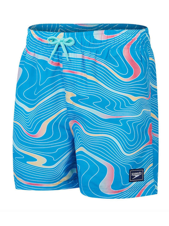 Speedo Printed 13'' Kids Swimwear Swim Shorts Blue