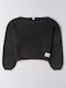 Παιδικό Crop Top Μακρυμάνικο Black