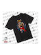 Kinderoberteile T-Shirt Schwarz Bequem KP 31068 T-Shirt-Kid-Schwarz