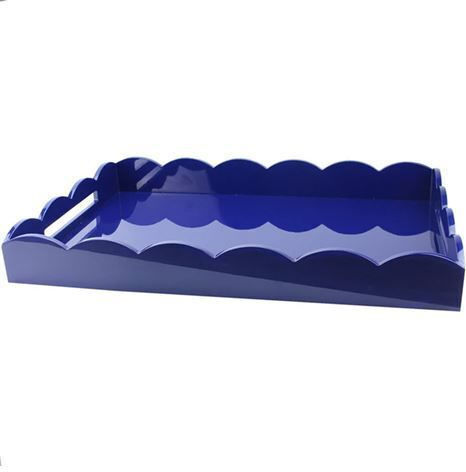 Addison Ross Rechteckig Serviertablett in Blau Farbe 66x43x8cm 1Stück