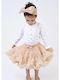 Kids Skirt Tulle Tulle Beige