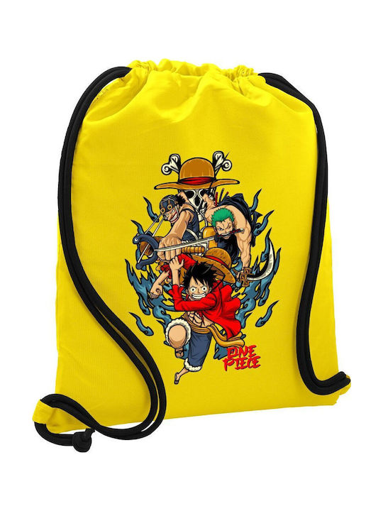 Koupakoupa One Piece Παιδική Τσάντα Πλάτης Κίτρ...