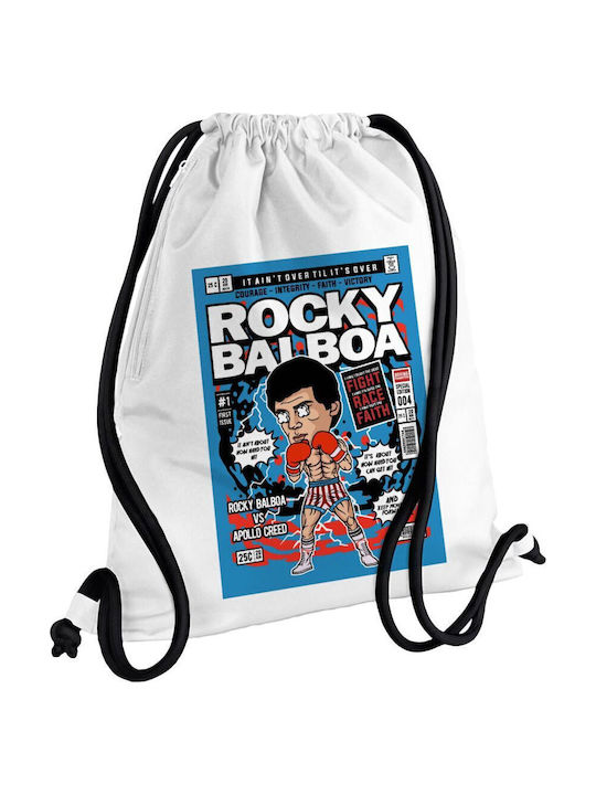 Koupakoupa Rocky Balboa Kids Bag Backpack White 48cmx40cmcm