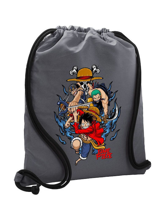 Koupakoupa One Piece Παιδική Τσάντα Πλάτης Γκρι...