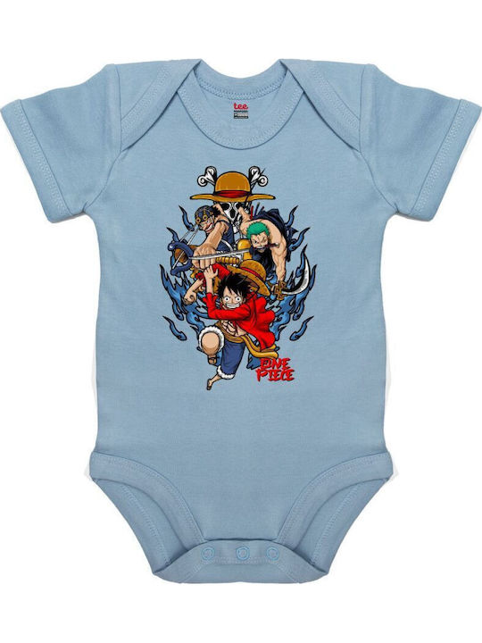 Koupakoupa One Piece Short-Sleeved Blue