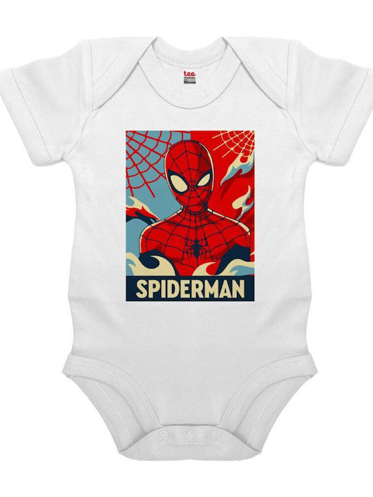Koupakoupa Spiderman Kid Short-Sleeved White