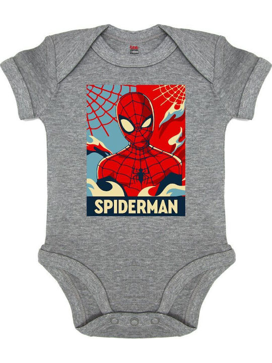 Koupakoupa Spiderman Kid Short-Sleeved Grey Melange