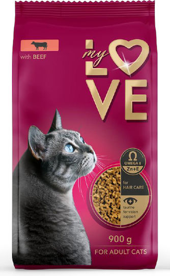 Cat Dry Food with Beef 0.9kg