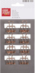 Metallische Büroklammern Rose Gold 8 Stück 19mm Prandell