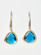 The Gem Stories Earrings made of Silver Gold Plated with Stones
