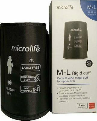 Microlife Περιχειρίδα Μπράτσου Σκληρή Wide Range Conical 22-42cm Μαύρη Microlife Μαυρο