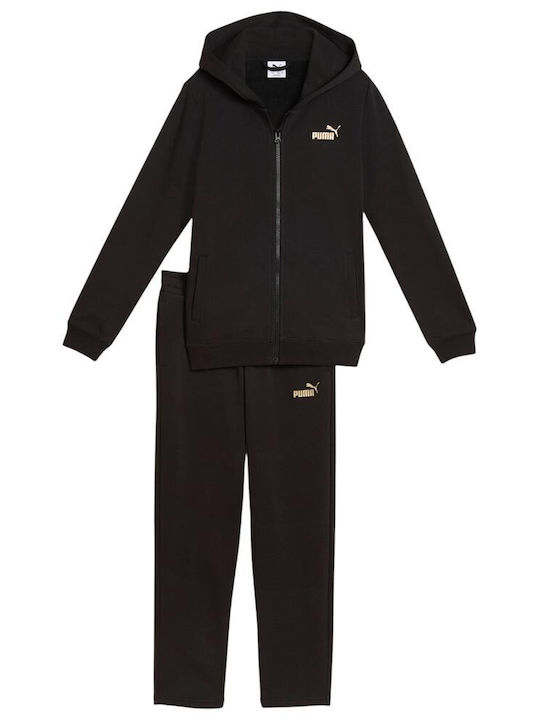Puma Kids Sweatpants Set Metallic 2pcs Sweat Suit 689729-01