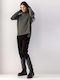 Damen Langarm Pullover Gray