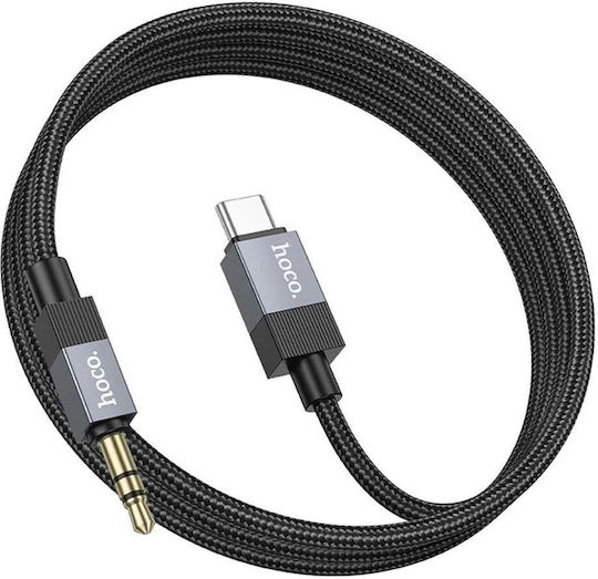 Hoco USB 2.0 Cable USB-C male - 3.5mm Μαύρο 1m 306329