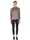 Women's High-waisted Fabric Cargo Trousers Skinny Fit Black