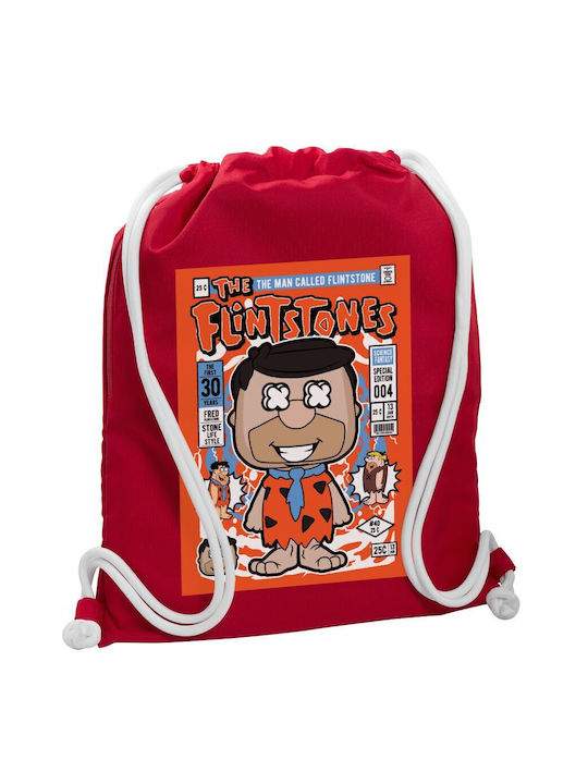 Koupakoupa The Flintstones Gym Backpack Red