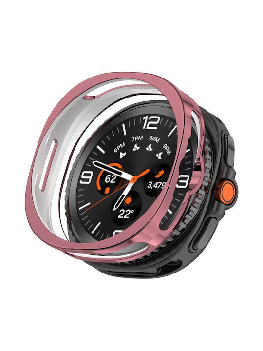 Schutzabdeckung für Uhr Silikonhülle in Rosa Farbe für Samsung Galaxy Watch8 Classic 46mm