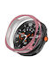 Schutzabdeckung für Uhr Silikonhülle in Rosa Farbe für Samsung Galaxy Watch8 Classic 46mm