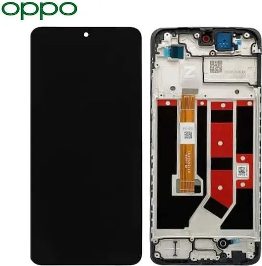 Oppo Οθόνη με Μηχανισμό Αφής και Πλαίσιο για Oppo A40, A3, CPH2669, CPH3669 (Μαύρο)