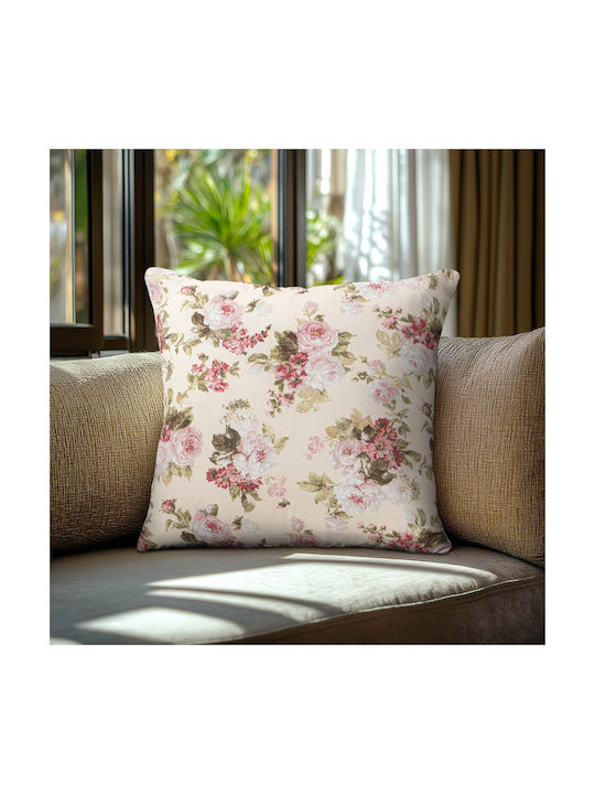 Beauty Home Decorative Pillow Case Vintage Floral Vintage 40x40cm