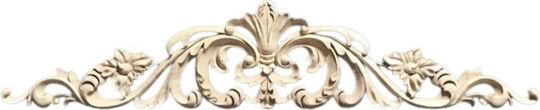 Decor Central Mare Sculptat Din Lemn Masiv 42x7x0.8cm