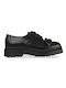 Leder Damen Oxfords in Schwarz Farbe