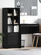 Desk Wooden Black Oak 90x50x76cm