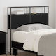 CM Wooden Bed Headboard Black Oak