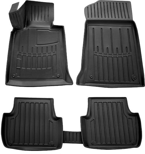 Race Axion Set of Front and Rear Mats 5pcs Tray Type for BMW Series 3 / E46 1998-2006 Black