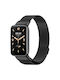 Metallisches Milanese Armband Xiaomi Mi Band 7 Pro Schwarz