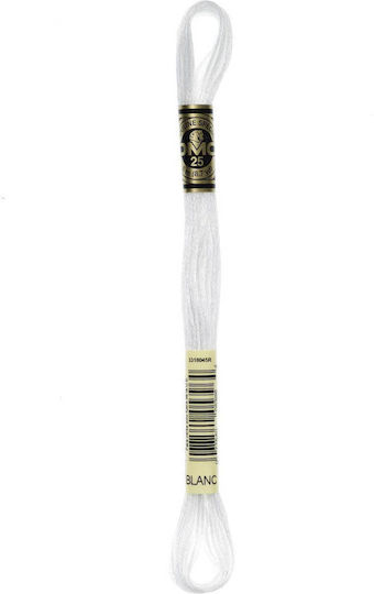 Embroidery Thread Mouline Dmc 117 White