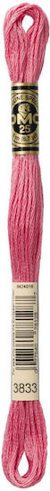 Embroidery Thread Mouline Dmc 117 3833 Pink