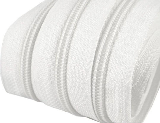 Zipper Tape Meter No 7 Thick White 501