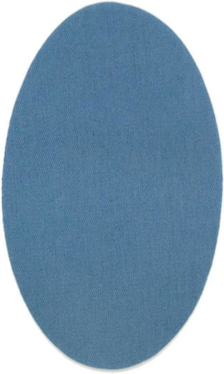 Lecco Heat-Activated Fabric Elbow Patches 1 Pair Light Blue