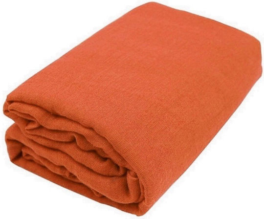 Decorative Gaza 100% Cotton 10 Meters Length x Width 1.5m Orange Gaza