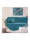 Beauty Home Ριχτάρι Διθέσιου Καναπέ 180x250εκ. Πετρόλ 2021840600012